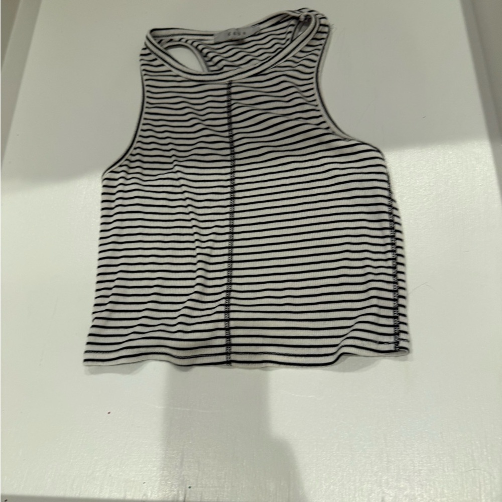 Marshalls Black and White Striped Tank Top